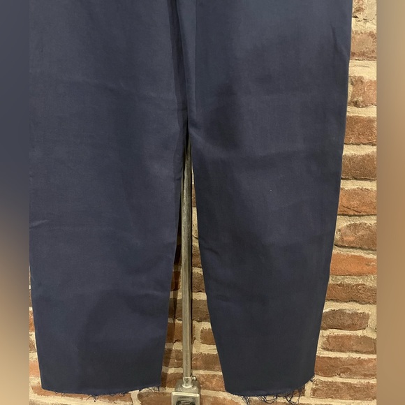 NWT Mother The Major Zip Sneak Fray Insignia Blue Straight Jean - Picture 8 of 15